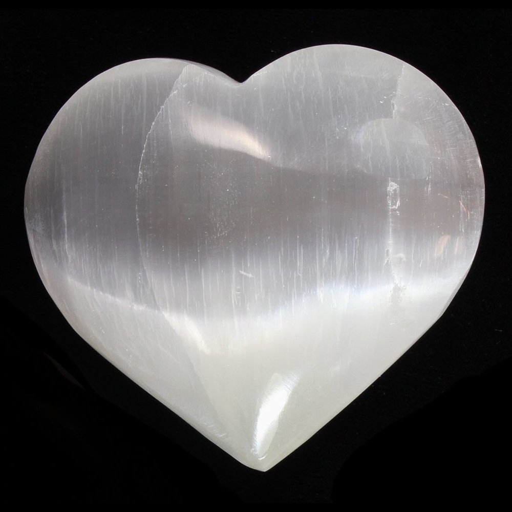 Selenite Heart 40 mm